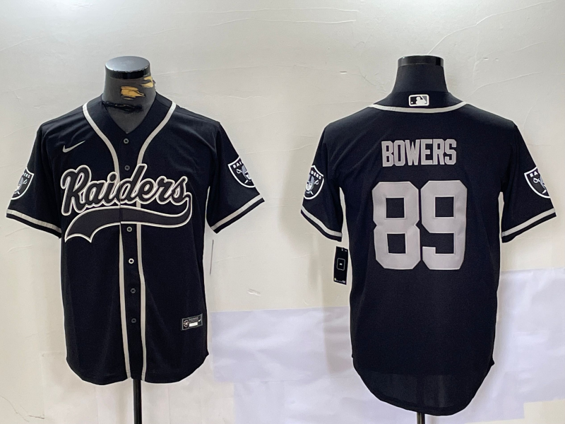 Men's Las Vegas Raiders Brock Bowers #89 Black Jersey